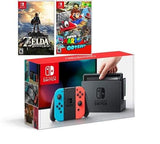 Nintendo Switch - Neon Blue and Red Joy-Con Zelda and Mario Kart Bundle
